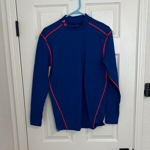 Under Armour Men's Blue and Red Crewneck Sweater